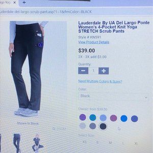 Lauderdale By UA Del Largo Ponte Knit Yoga Pants